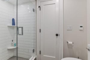 Basement bathroom renovation by Kilbarry Hill Construction